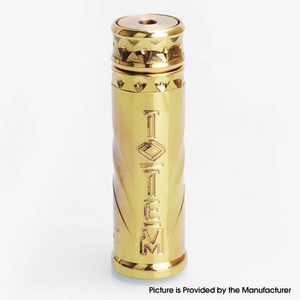Totem Style Mechanical Mod - Oro, latón, 1 x 18650