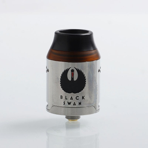 Swan kindbright الأسود الأصيلة RDA قابلة لإعادة بناء atomizer w/ bf pin 316ss ، قطر 24 ملم