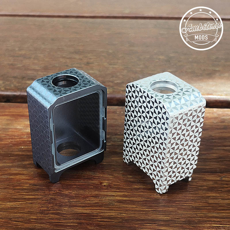 Authentic Ambition mods boro tank for SXK bb / billet AIO box Mod kit pinwheel aluminium 