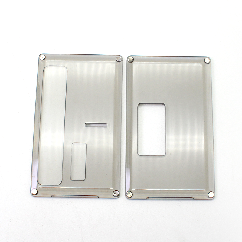 Authentic ETU Square Front + Back Door Panel Plates for BB / Billet Box Mod PCTG (2 PCS)