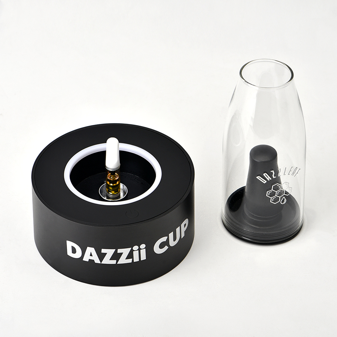 Authentic DAZZLEAF DAZZii CUP Dab Rig Water Pipe Vaporizer Kit 1600mAh 