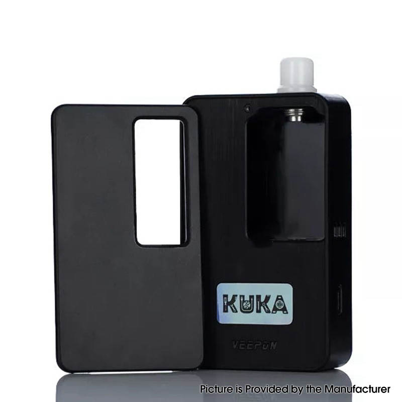 Authentic Veepon Kuka AIO 60W Boro Box Mod Kit VW 1~60W, 1 x 18650, 0.3 / 0.6ohm, 5ml, VP60 Chip