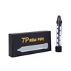 Twisty Glass Blunt Nuovo tubo bocchino piatto Herb Dry Herb Vape-Black