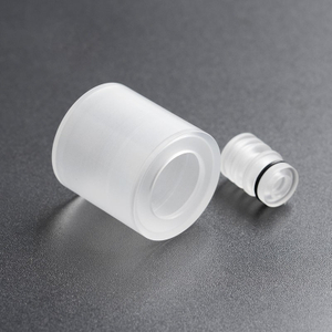 eplacement Top Cap Tank Tube + Drip Tip for SXK HOLY Patibulum Style RTA / Vapeasy Patibulum Style MTL RTA - PC, Translucent
