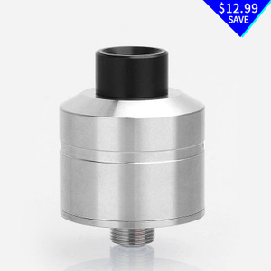 YFTK Pocket D/S Style RDA Rebuildable Dripping Atomizer w/ BF Pin - Silver, 316 Stainless Steel, 22mm Diameter