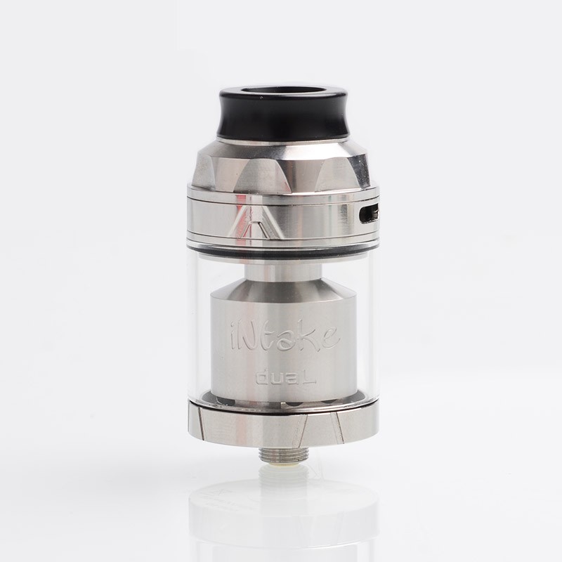 Authentic Augvape Intake Dual RTA Rebuildable Tank Atomizer - Stainless Steel, SS, 4.2ml / 5.8ml, 26mm Diameter