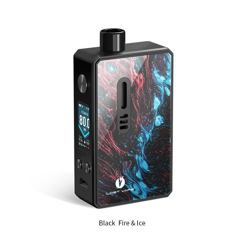 Authentic Lost Vape Gemini Hybrid Pod System Vape Mod Kit Black Fire Ice 5 80w 1 X 4 0ml 0 2 1 0ohm Buy Product On Shareavape