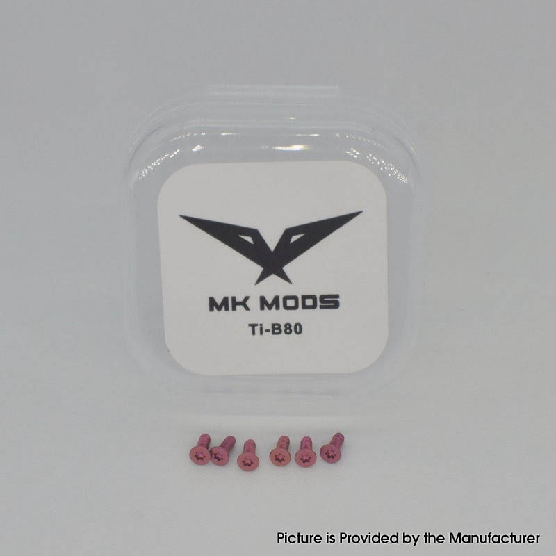 MODS MK Authentiques Remplacement des vis en titane pour le kit AIO Vape Centaurus B80 perdu (6 PC)