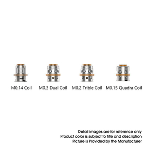 Authentic GeekVape Z Max Sub Ohm Tank Replacement M0.3 Dual Coil Head 0.3ohm 0.14ohm 0.2ohm KA1 (55~65W) (5 PCS)