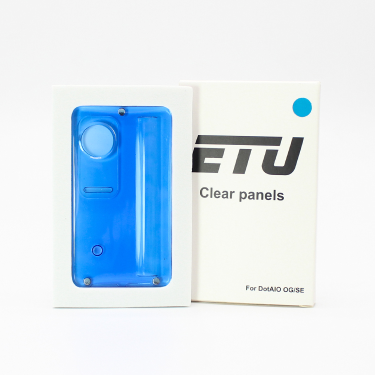 ETU Replacement Front + Back Door Panel Plates for dotMod dotAIO Pod System - Transparent PCTG (2 PCS)