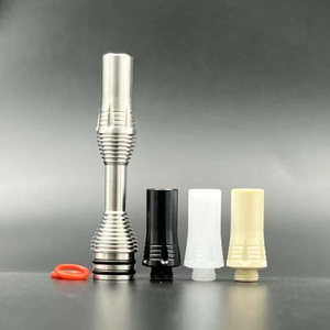 Long 510 Consejo de goteo Conjunto de boques de acero inoxidable +4 para RTA RDA atomizador