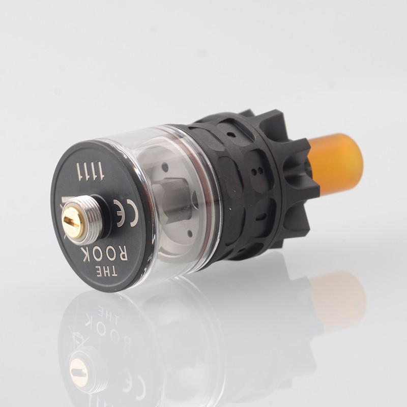 ULTON Rook Style RPGA Rebuildable Professional Genesis Atomizer w/ BF Pin, 3.0ml, Mesh / Cotton Deck, 22mm Diameter