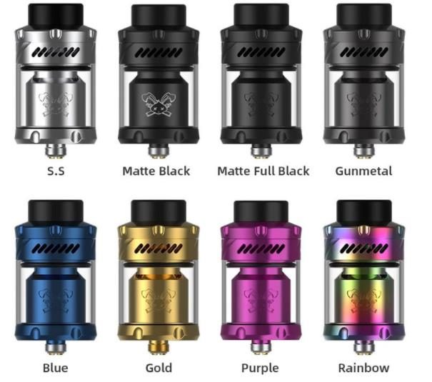 Hellvape Authentic Dead Rabbit 3 RTA Rebuildable Tank Vape Atomizer 3.5ml /5.5ml ، قطر 25 ملم