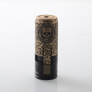 MK2 MECÁNICA DE ESTILO DE CIPHER MK2 Mod - Oro negro, latón, 1 x 18650, calavera de edición limitada