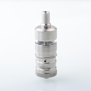 플래시 전자 증기 V4.5S + 스타일 RTA 재건 가능한 탱크 분무기 -은, 티타늄 합금 + 유리, 4.5ml, 23mm 직경