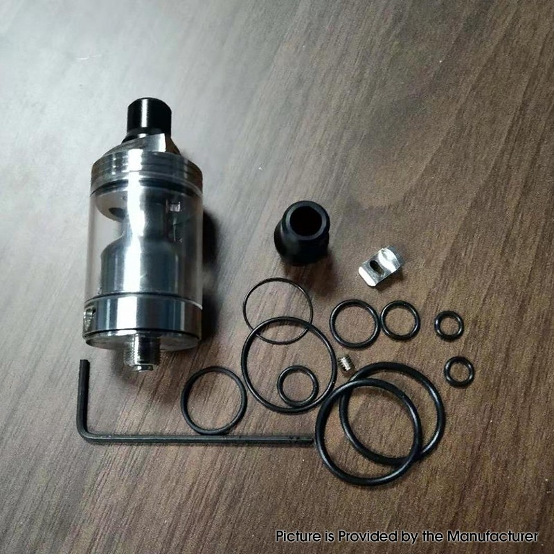 Ulton Skyline R Style RTA 22mm RTA 3,2 ml W / 4 AirDisks (MTL) Silver, 1,0 mm / 1,5 x 3 mm, diametro di 22 mm