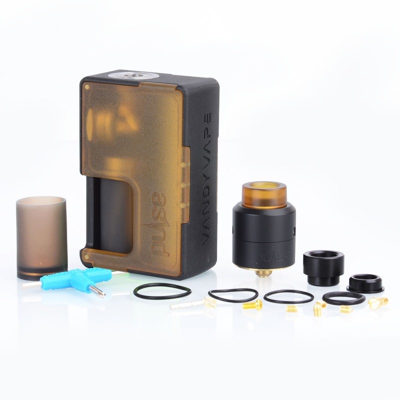 Authentic Vandy Vape Pulse BF Squonk Box Mod + Pulse 24 BF RDA Kit 8ml, 1 x 18650 / 20700, 24mm Diameter