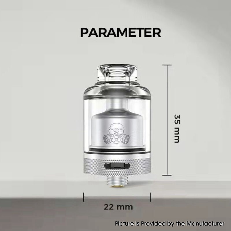 Authentic GAS Mods Kree V2 RTA Rebuildable Tank Vape Atomizer 22mm Diameter