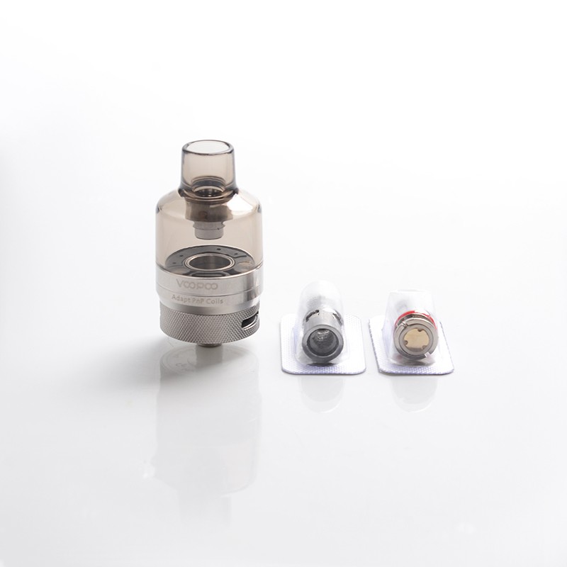 Authentic VOOPOO PNP Pod Tank for VOOPOO Drag X & Drag S VW Mod Pod Vape Kit - SS, 4.5ml, 0.15/0.3ohm, 26mm Dia. (1 PC)