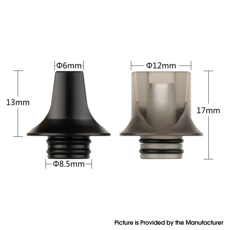 Autentico REEWAPE AS281 510 SUGGERIMENTO SPEGGIAMENTO PER ATomizzatore del serbatoio RDA / RDTA / RDTA / SUB -OHM - Giallo, resina, 17mm