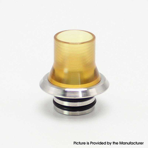 SXK Hussar Gobby RTA Replacement Drip Tip - Brown, PEI + Stainless Steel