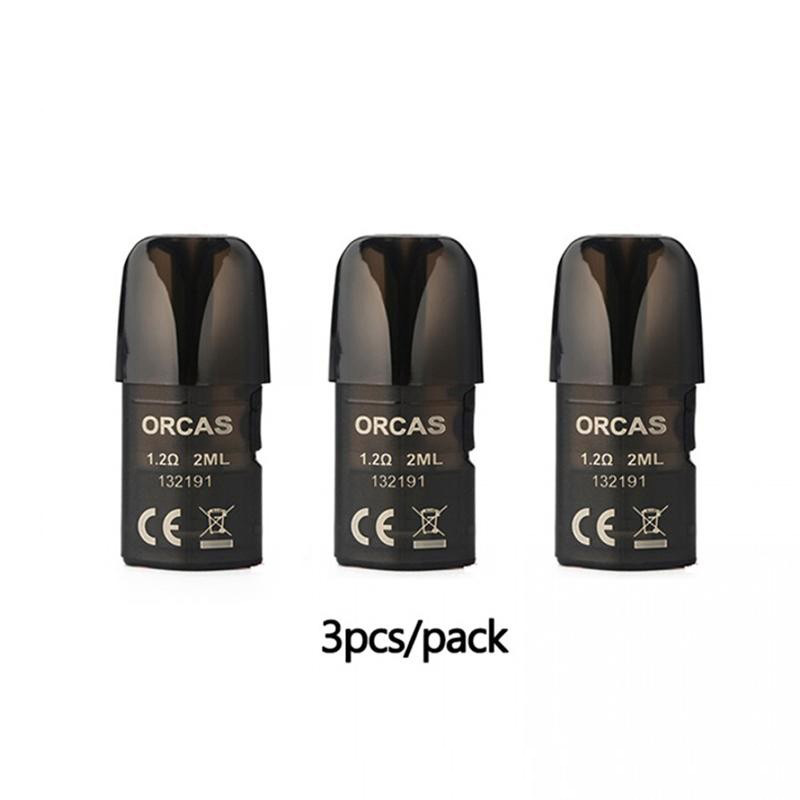 Advken Orcas Pod Kit Replacement Pod Cartridge w/ 1.2ohm Coil - 2.0ml, PCTG (3 PCS)