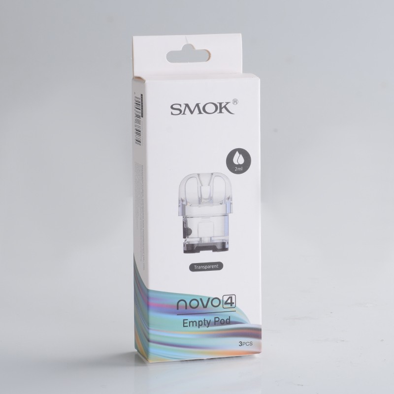 SMOKTech SMOK Novo 4 Pod Kit Replacement Empty Pod Cartridge, 2.0ml (3 PCS)