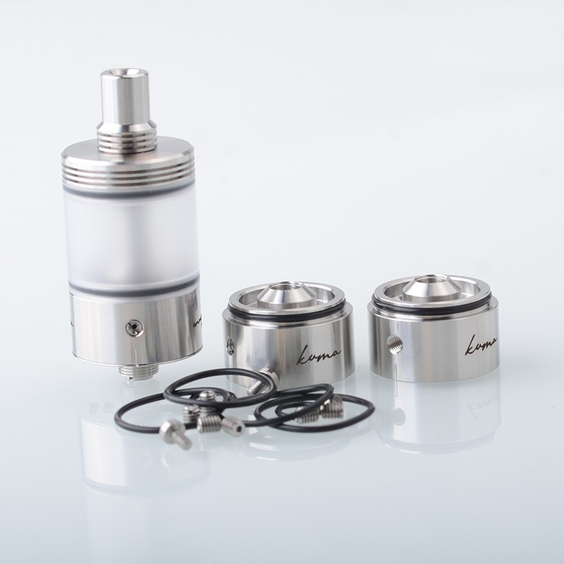 ULTON Kuma RTA Rebuildable Tank Vape Atomizer 4.5ml, 9 Air Pins + 3 Chambers, 22mm Diameter
