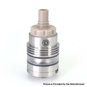 SXK Monarquía OST OST Old School Style DL RTA Atomizador de tanque reconstruible - Plata, Pinas de aire 2, 2.5, 3, 3.5 mm, 22 mm de diámetro