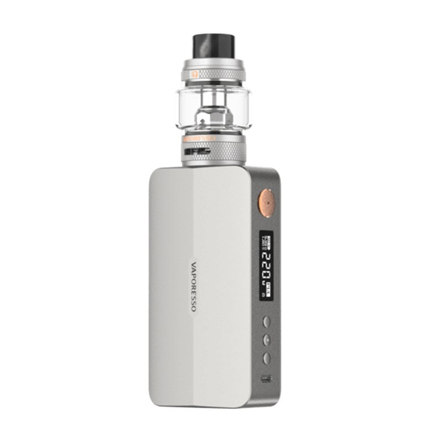 Authentic Vaporesso Gen X 220W TC VW BOX Mod + NRG -S TANK Vapeキット - スペースグレー、5〜220W、2 x 18650、8.0ml、0.18 / 0.15ohm