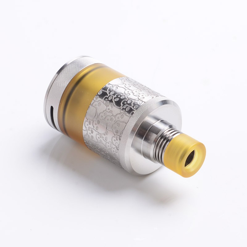 Authentic Fumytech Bdvape Precisio MTL / Middle MDL RTA Tank Atomizer - Silver Night, SS, 2.7ml, 22mm Diameter, Limited Edition