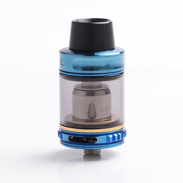 أصيلة Vapor Storm الرحلة الفرعية أذرع الخزان - الأزرق ، الفولاذ المقاوم للصدأ + الزجاج ، 0.2ohm