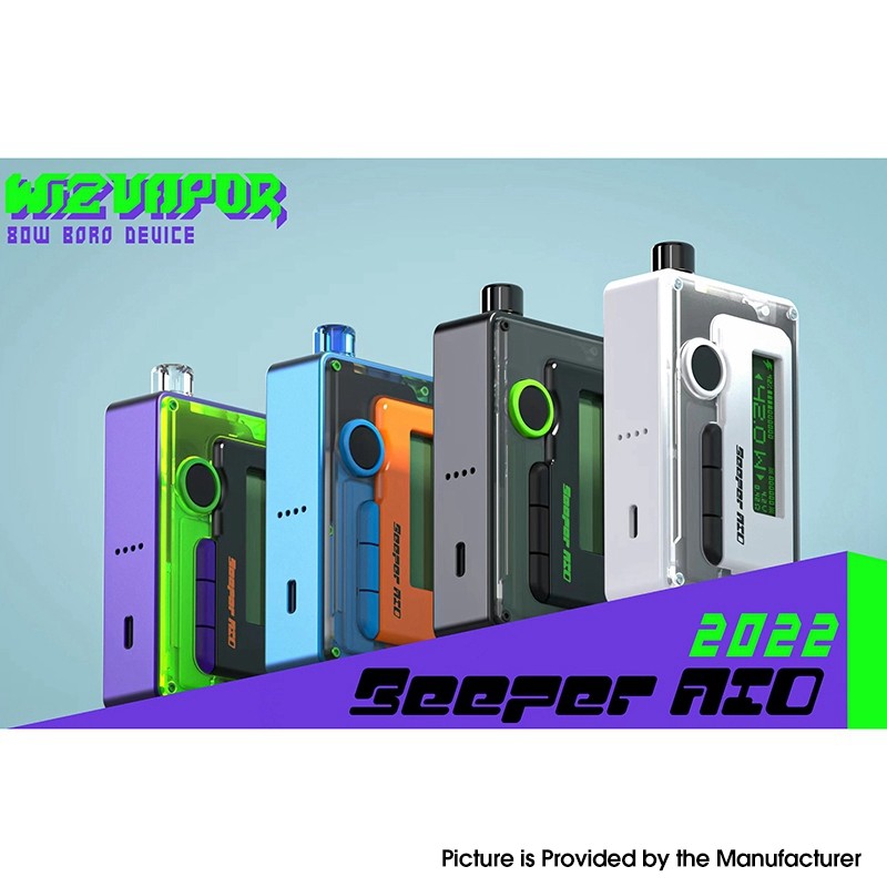 Authentic Wiz Vapor Beeper 80W AIO Vape Box Mod Kit VW 5~80W, 1 x 18650, 3.0ml