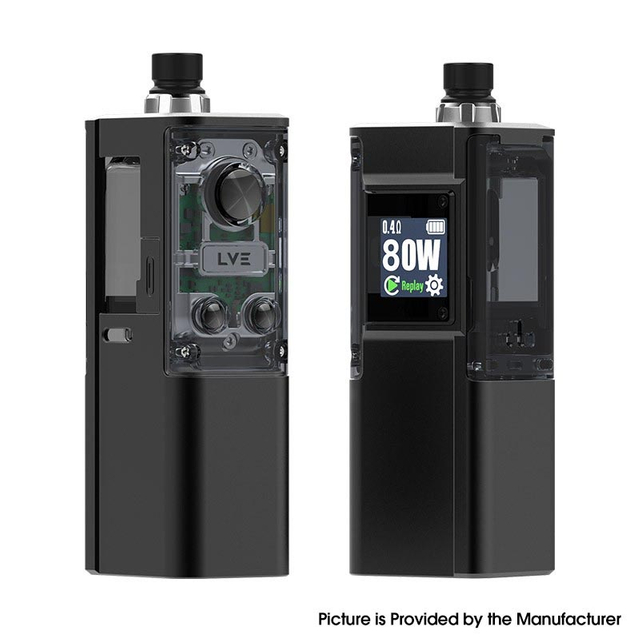 정통 LVE BOSON DNA80C 80W BORO BOX Mod 2200MAH, VW 1 ~ 80W, Evolv DNA80C 칩셋