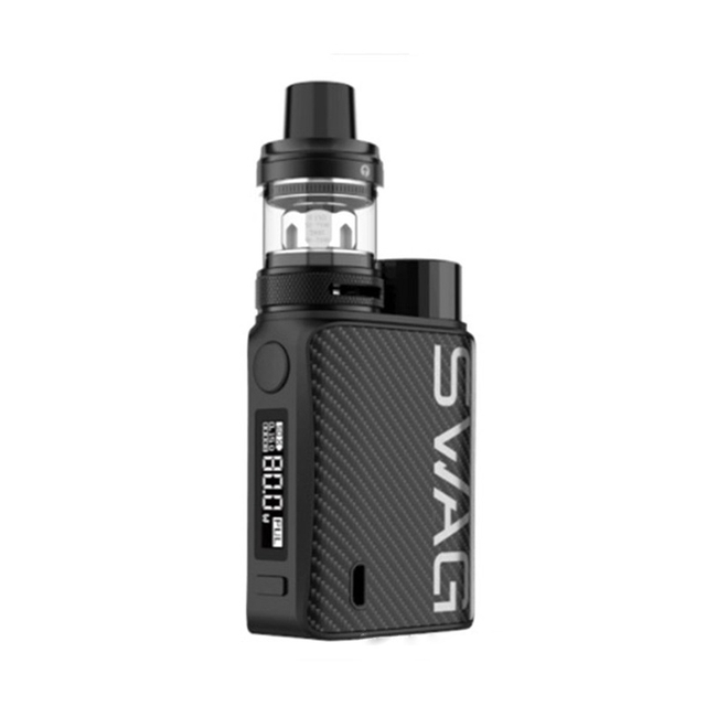 أصيل Vaporesso Swag II 80W VW Box Mod w/ nrg pe tank atomizer Vape kit - ألياف الكربون ، 5 ~ 80W ، 1 × 18650 ، 3.5 مل ، 0.15/ 0.5OHMM