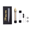 Twisty Glass Blunt Nuovo tubo bocchino piatto Herb Dry Herb Vape-Black