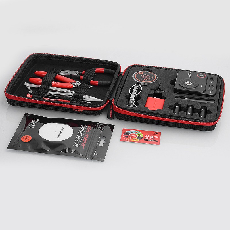 Authentic Coil Master DIY Kit V3 w/ 521 Mini V2 Resistance Tester - Pliers + Scissors + Screwdrivers + Tweezers + Coiling Kit