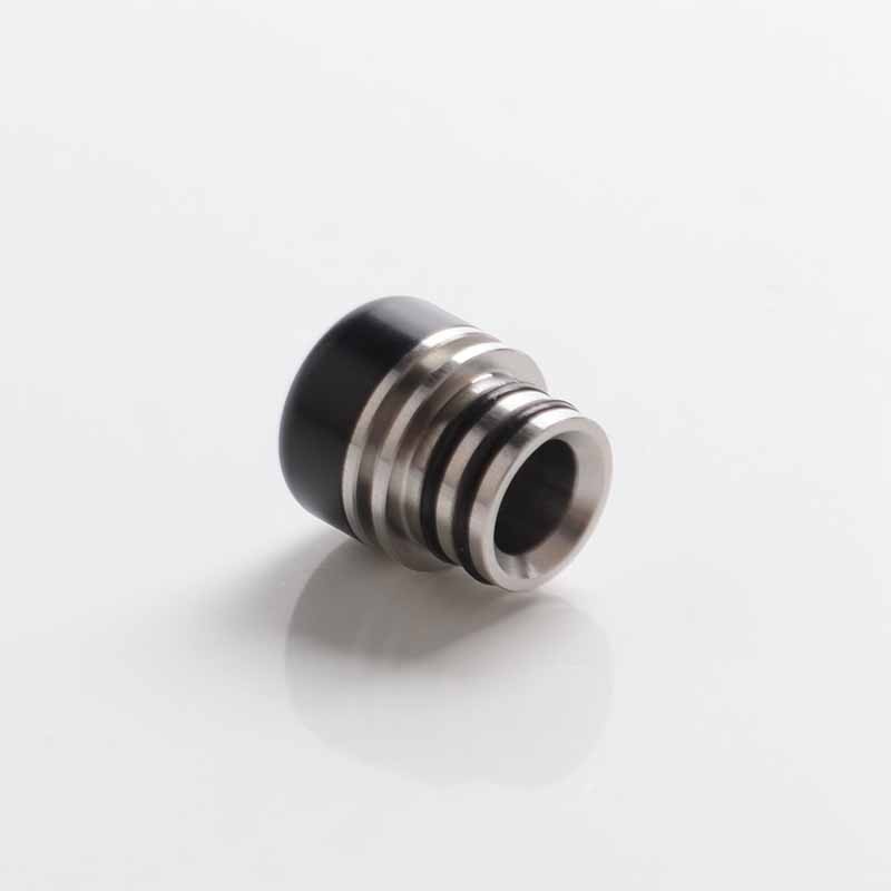 Authentic Auguse Replacement MTL 510 Drip Tip for RDA / RTA / RDTA / Sub-Ohm Tank Vape Atomizer - Black, POM, 12.5mm