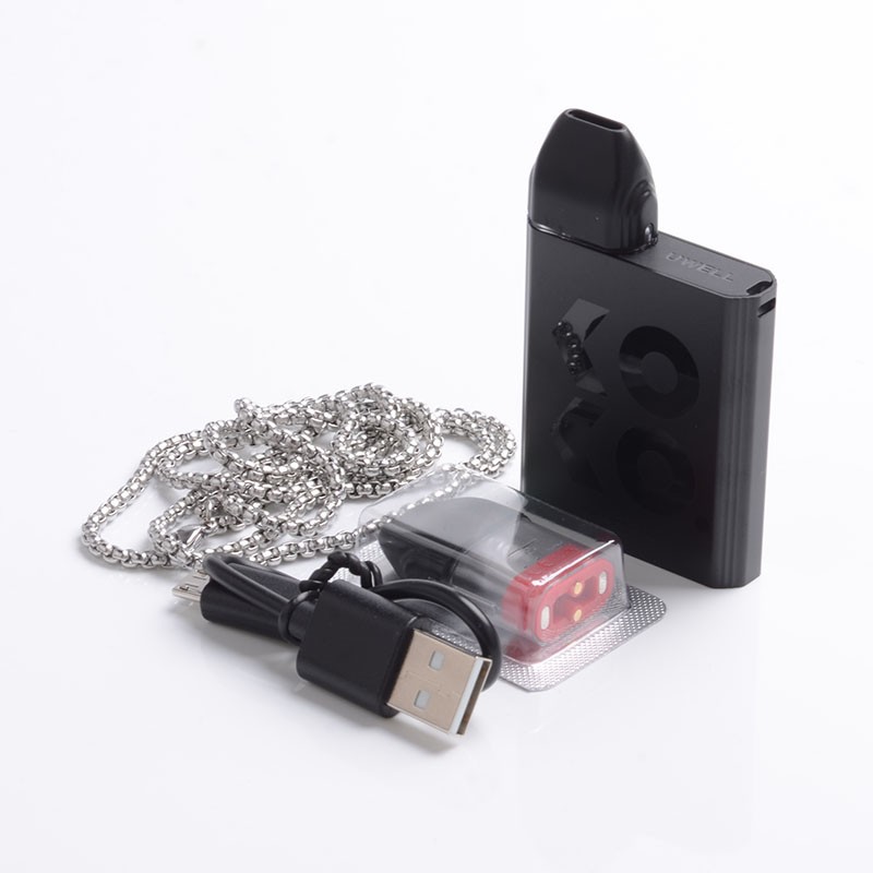 Authentic Uwell Caliburn KOKO 11W 520mAh Pod System Box Mod Starter Kit - Black, Aluminum Alloy + PCTG, 2ml, 1.4ohm