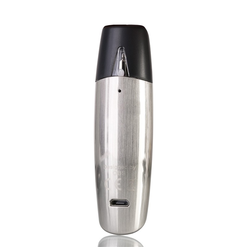 Authentic OBS Prow 11W 300mAh AIO E-cigarette Pod System Starter Kit - Chrome, Zinc Alloy, 1.5ml, 1.4ohm, 7~11W