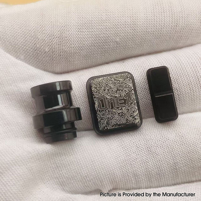 DOT Mod X Sturdy MFG CO Mod 스테인레스 스틸에 대한 교체 드립 팁 + 화재 버튼 + VW 버튼 세트