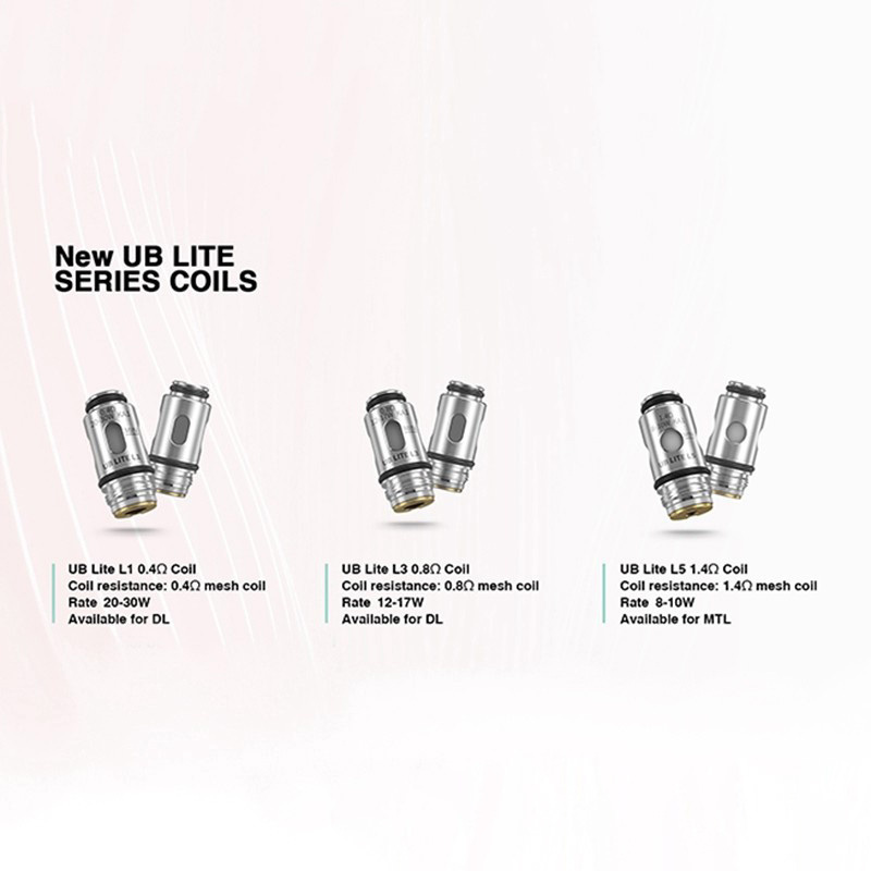 Lost Vape UB Lite Pod Kit / Pod Cartridge Replacement UB Lite L1 Coil Head - 0.4ohm, 20~30W, DL (5 PCS)