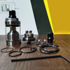 Ulton Skyline R Style RTA 22mm RTA 3,2 ml W / 4 AirDisks (MTL) Silver, 1,0 mm / 1,5 x 3 mm, diametro di 22 mm