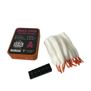 Auténtico Thunder Cloud Bonza Pro Shoelace Algodón de algodón con mestizo con la herramienta de adornos de la pierna de la bobina - 3.0 mm / 3.5 mm (20 pcs)