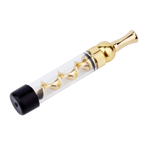 ドライハーブVapeキットブラント7pminiツイストガラスバブラースモーキングパイプゴールド