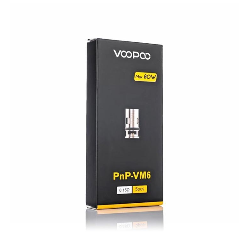 استبدال Voopoo الأصيل PNPVM6 DL Mesh Coil Heads لـ Voopoo Drag X VW Mod Pod Vape Kit 015OHM 6080W 5 PCS