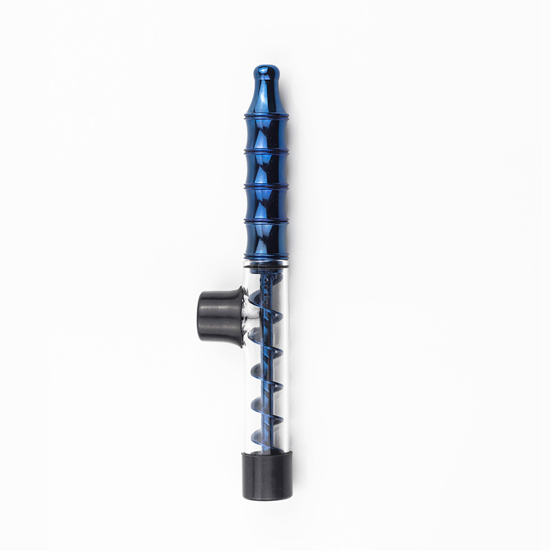 Dry Herb Vape Kit Blunt 7PV8 Twisty Glass Smoking Pipe-Black