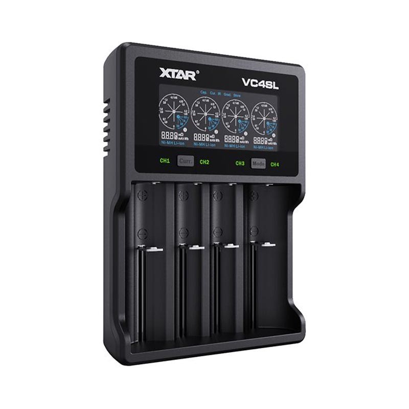 Authentic Xtar VC4SL Charger for NiMH / NiCD / 21700 Battery 4-Slot, QC 3.0 USB Type-C