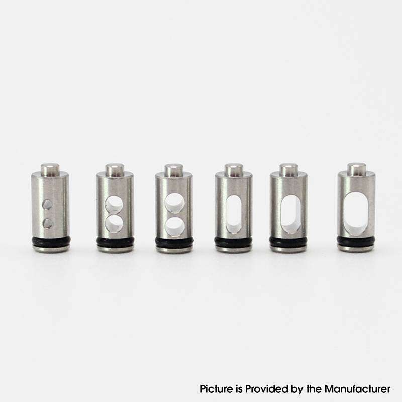 SXK Hussar Gobby RTA Replacement Air Pins - Silver, 1.0mm x 2, 1.5mm x 2, 2.0mm x 2, 1.5mm, 2.0mm, 2.5mm (6 PCS)