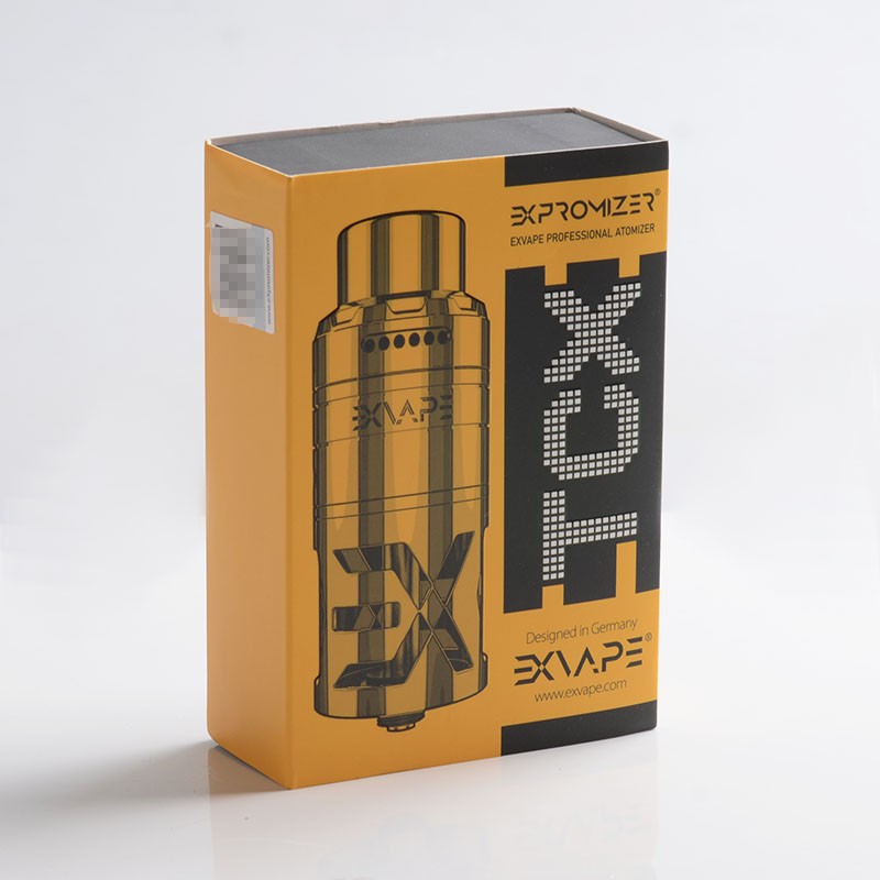 Authentic Exvape EXpromizer TCX DL RDTA Rebuildable Dripping Tank Vape Atomizer SS + Glass + POM, 7.0ml, 25mm 